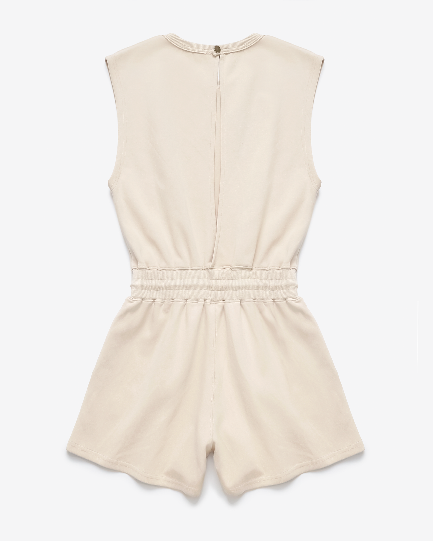 On The Go Romper in Tan