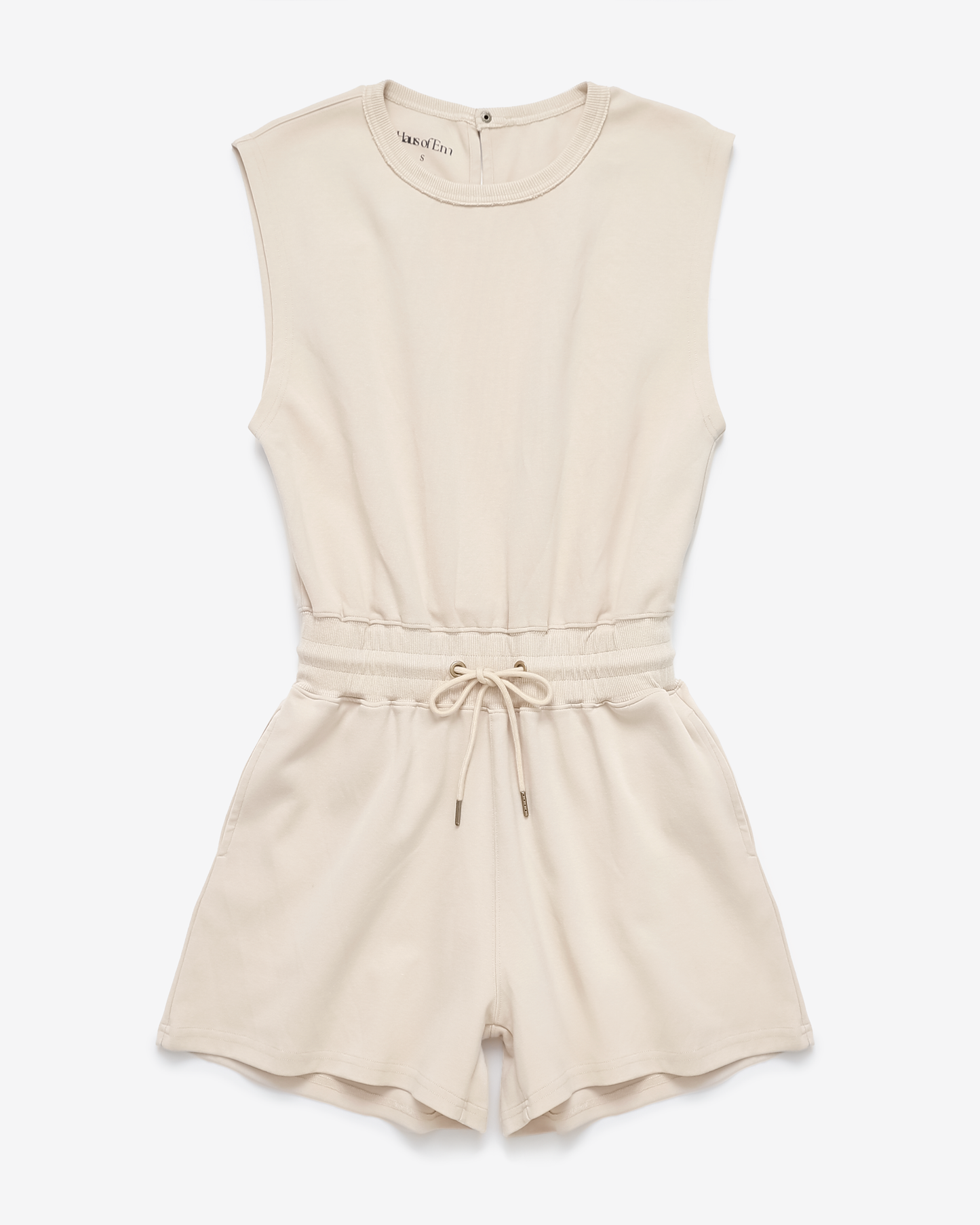 On The Go Romper in Tan