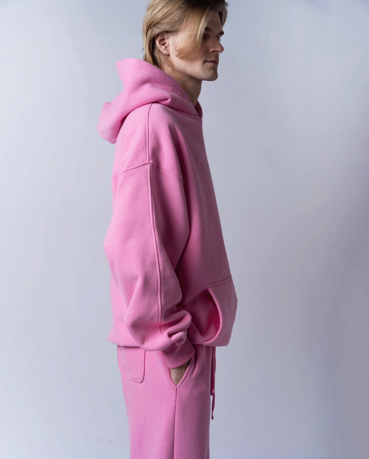 Classic Oversized Hoodie in Vintage Pink