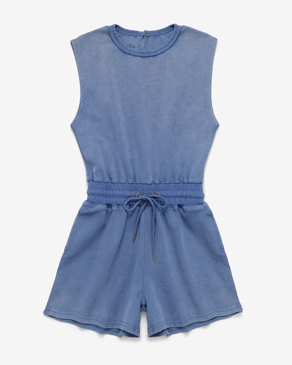 On The Go Romper in Blue