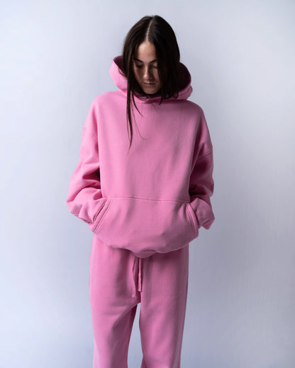 Classic Oversized Hoodie in Vintage Pink